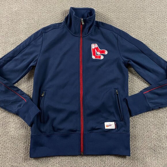 Nike Cooperstown Collection Boston Red Sox Jacket Men's Large Track Socks - Picture 2 of 11